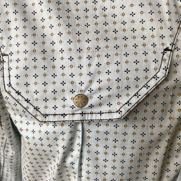 7 Diamond long sleeve snap closure mens SZ LRG - Picture 6 of 11